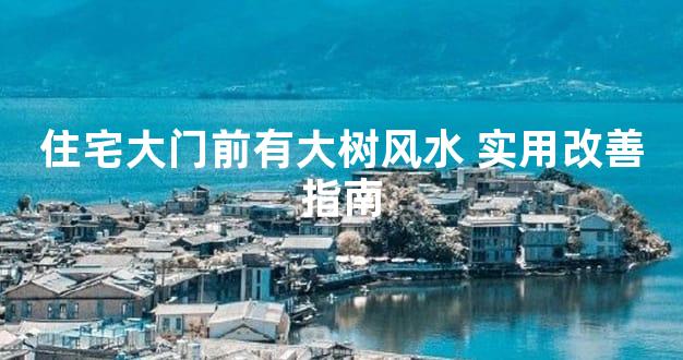 住宅大门前有大树风水 实用改善指南